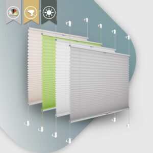 Pleated Blind, No Drilling Required, Klemmfix,...