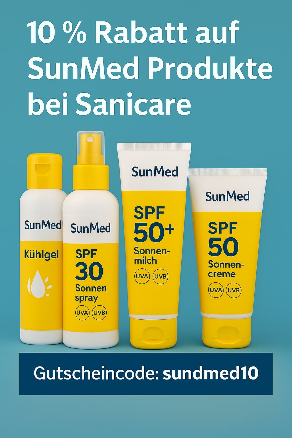 10 % Rabatt auf SunMed Produkte bei Sanicare
