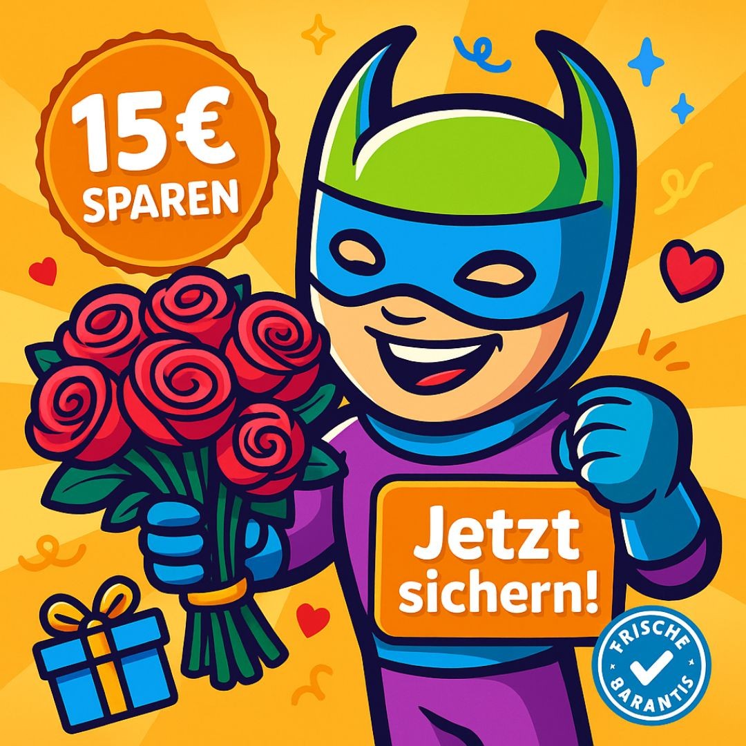 30 Stiele Rosenglück XXL Rabatt – Rosenstrauß mit 100 Blüten von Blume Ideal online bestellen