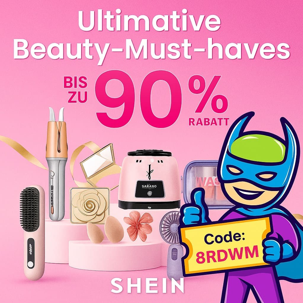 SHEIN Beauty Must-haves Rabattcode bis zu 90 Prozent