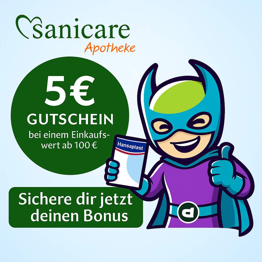 Sanicare 5 € Gutschein ab 100 € Bestellwert